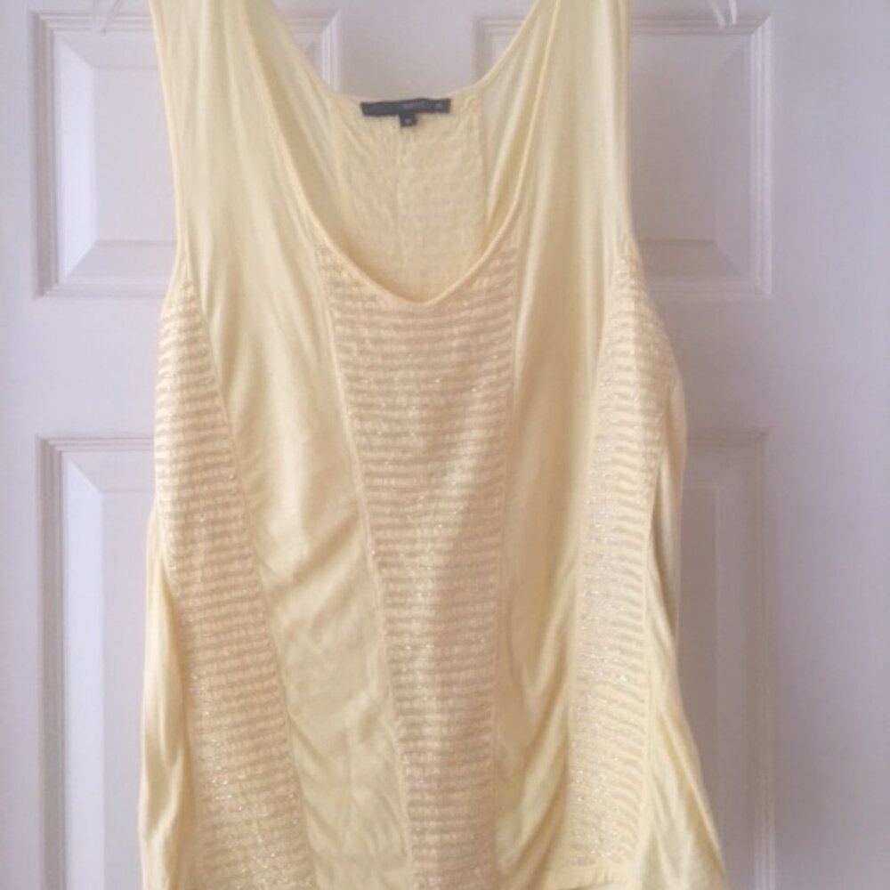 New Beaded Soft Tank (Pale Yellow) M